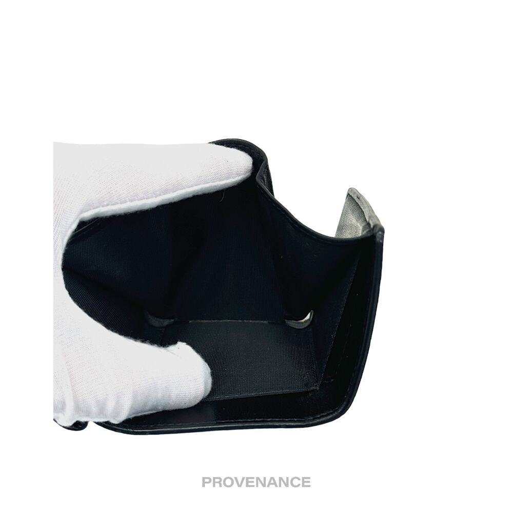 🔴 Balenciaga Logo Trifold Wallet - Black White - Picture 10 of 12